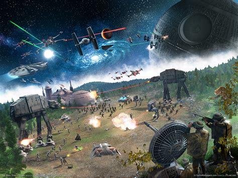 Epic Star Wars Battle: HD Wallpaper from Empire at War