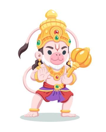 Ramayana Cartoon Hanuman Stock Illustrations – 154 Ramayana Cartoon ...