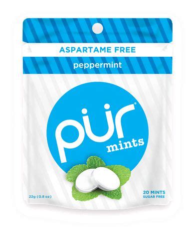 PUR Mints Sugar Free Mints with Xylitol - Natural Peppermint Flavour ...