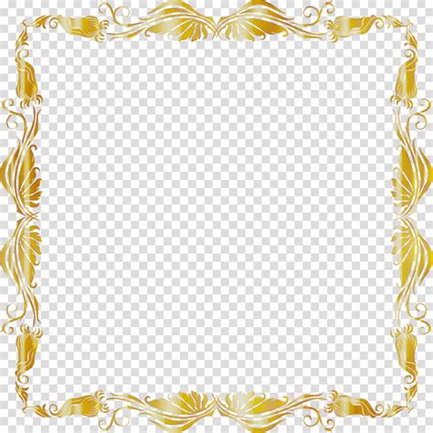 Transparent Gold Frame Border Clip Art – NBKomputer