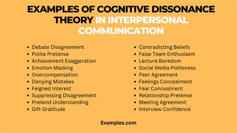 Cognitive Dissonance Theory in Interpersonal Communication: Examples, Pdf