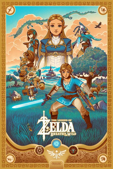 Zelda Breath of The Wild poster by C.A. Martin | Legend of zelda ...