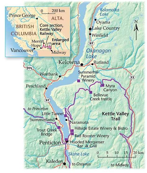 Kettle Valley Railway Map