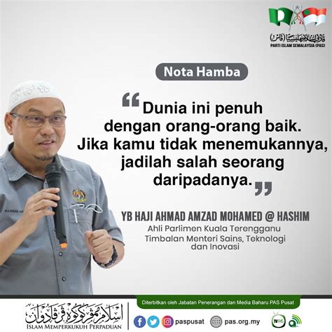 Jadilah Orang Baik - Berita Parti Islam Se Malaysia (PAS)