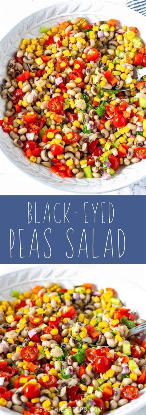 Black-Eyed Peas Salad | Pea salad recipes, Pea salad, Salad recipes