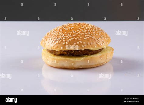 Burger isolated on white background Stock Photo - Alamy