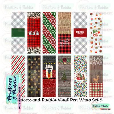 Pen Wraps Set 5 | Printcess & Puddin