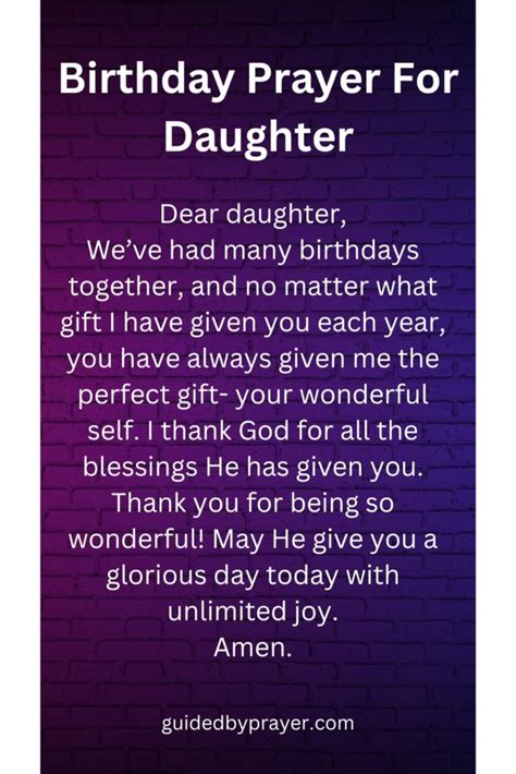 Birthday Prayer For Daughter – Guided by Prayer