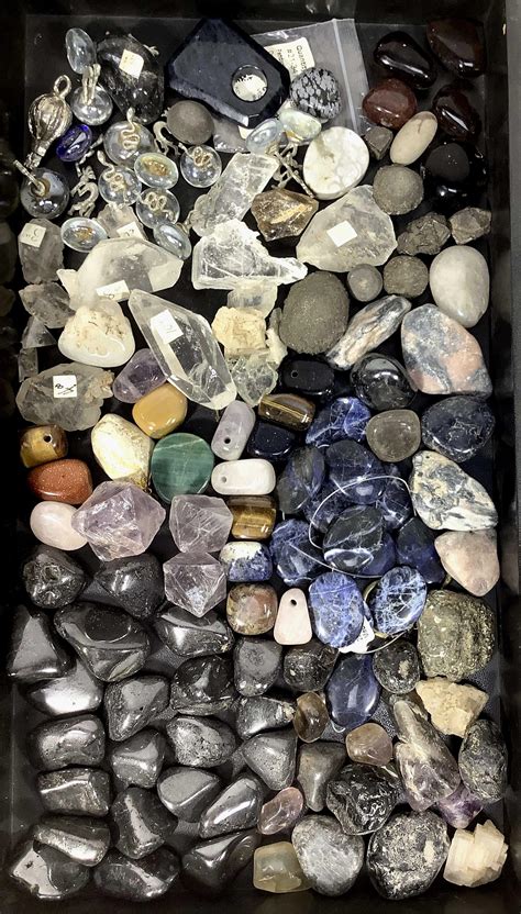 Lot - Assorted Mineral Pendants & Stones