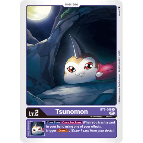 Tsunomon - Digimon TCG Double Diamond - BT6-006 - English - Mint | TCGX