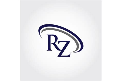 Monogram RZ Logo Design By Vectorseller | TheHungryJPEG