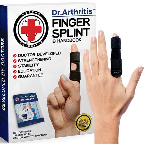 Buy Dr. Doctor Developed Finger Splint and Handbook [1-Piece] Trigger ...