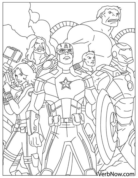 Free AVENGERS Coloring Pages Your Kids Will Love (Download PDFs) - VerbNow