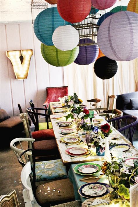 Colorful Vintage Mad Hatter’s Tea Party | A Joyful Riot