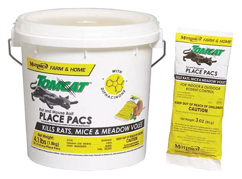 TOMCAT, Pail, 4.1 lb Container Size, Rodenticide - 16W256|32360 - Grainger