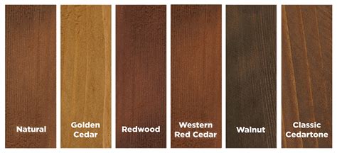 Solid Wood Stain Colors