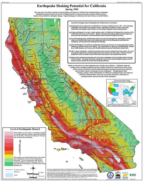 List of earthquakes in California | San andreas fault, California map ...