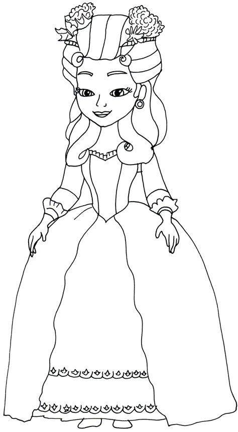 Sofia The First Coloring Pages: Princess Hildegard - Sofia the First ...