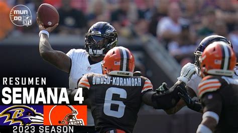 Baltimore Ravens vs. Cleveland Browns | Semana 4 NFL 2023 | NFL ...