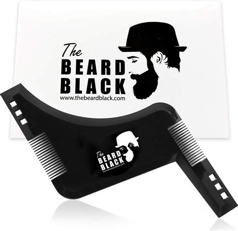 Amazon.com: The BEARD BLACK Beard Shaping & Styling Tool with inbuilt ...