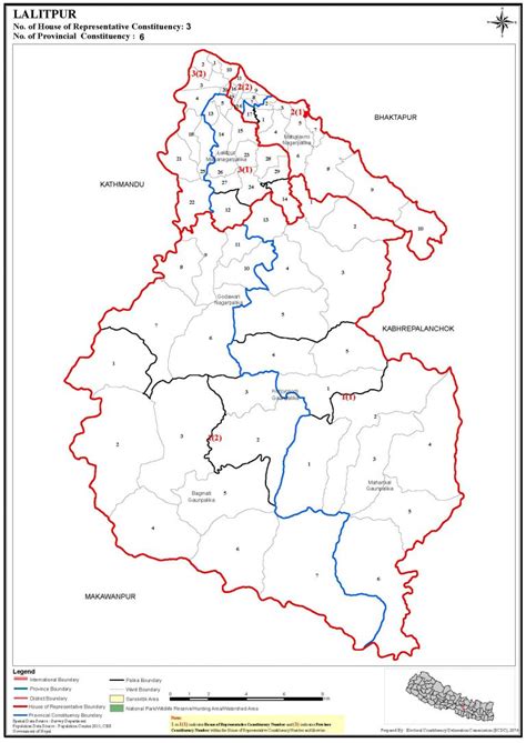 Constituency Map of Lalitpur District of Nepal – Nepal Archives