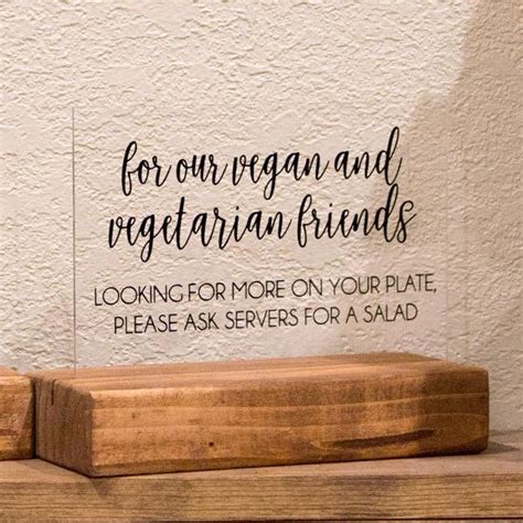 Acrylic Wedding Food Labels/Signs for Wedding Buffet – Rich Design Co