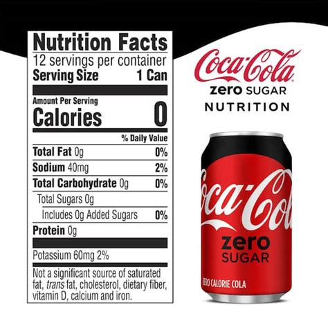 42 coke zero nutrition label