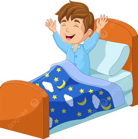 Kid Waking Up Clipart