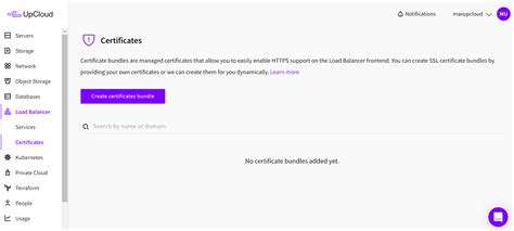 How to add SSL Certificates to Load Balancers - UpCloud