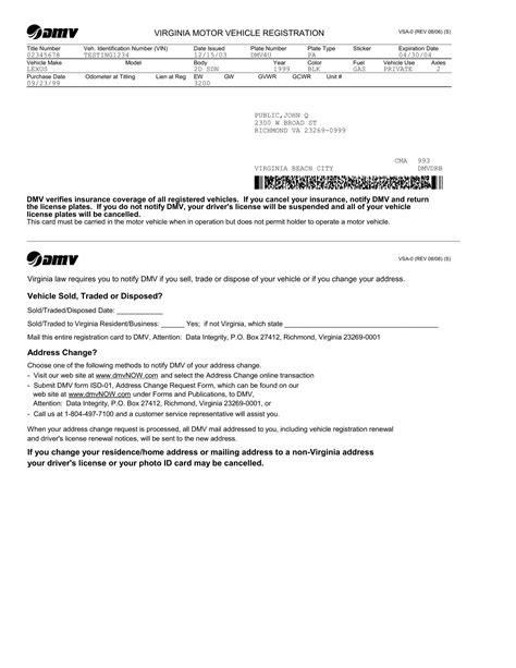 Virginia Dmv Registration Form ≡ Fill Out Printable PDF Forms Online