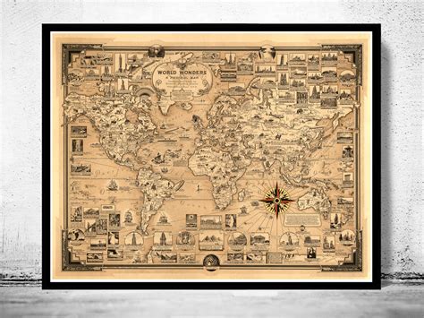 Old World Map Poster | Map Of Zip Codes