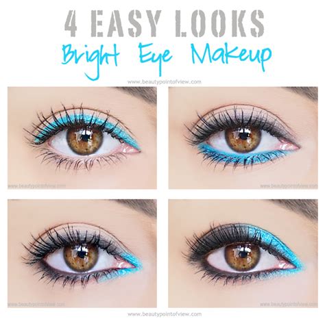 4 Easy Eye Makeup Looks Using Bright Colors - Beauty Point Of View