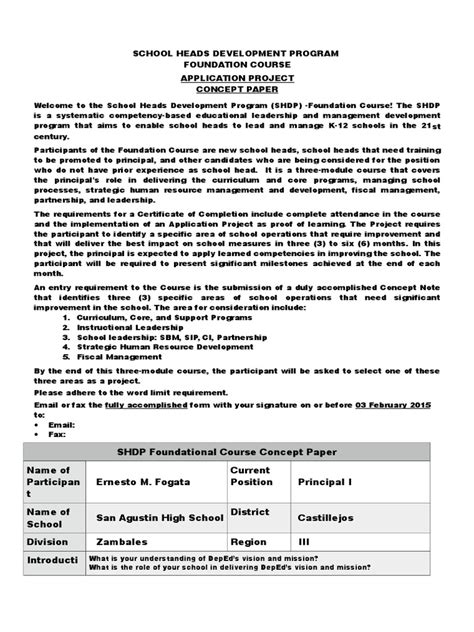 Sample Project Concept Paper | PDF | Curriculum | Teaching