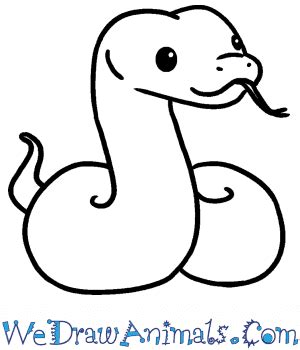 Easy Animals Drawing Snake - kashmittourpackage