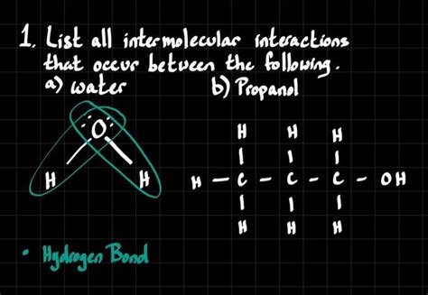 Solved List all intermolecular interactions that occur | Chegg.com