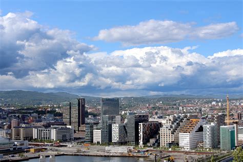 Full Cityscape and Skyline View of Oslo, Norway image - Free stock ...