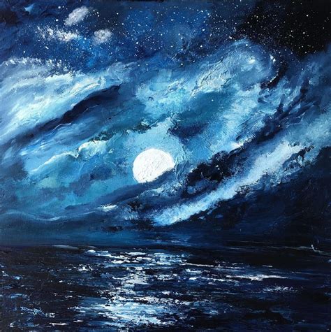 9+ Ocean Night Sky Painting For You - PAINTSZJ