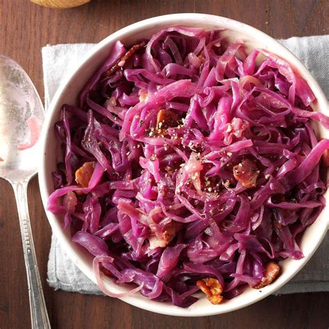 Red Cabbage With Bacon Recipe | Taste of Home