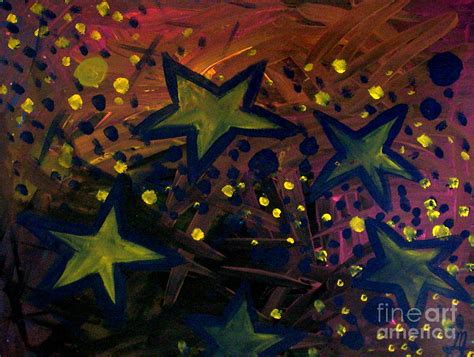 Abstract Stars Painting by Monica Furlow