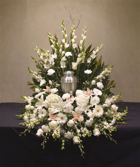 Angelic Urn Spray – Urn Spray Arrangements – Glueckert Funeral Home ...