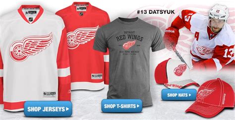 Detroit Red Wings Gear - Buy Red Wings Apparel, Jerseys, Hats ...