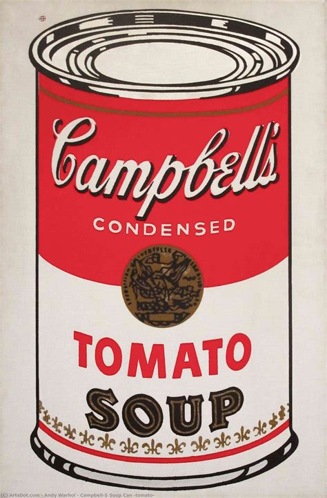 Art Reproductions Campbell`S Soup Can (tomato) by Andy Warhol (Inspired ...