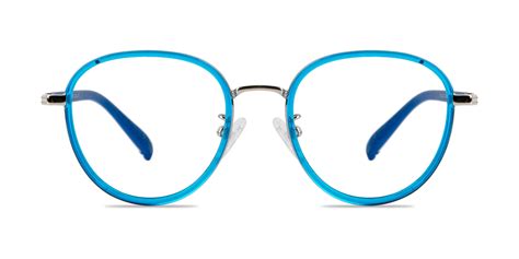 Blue Round Eyeglasses #10292 | Fondvue