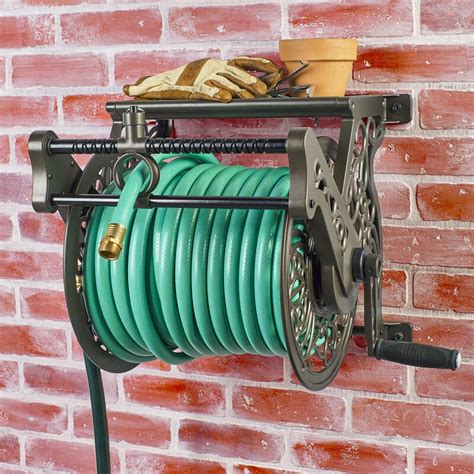 Liberty Garden Aluminum Wall Mounted Hose Reel & Reviews | Wayfair