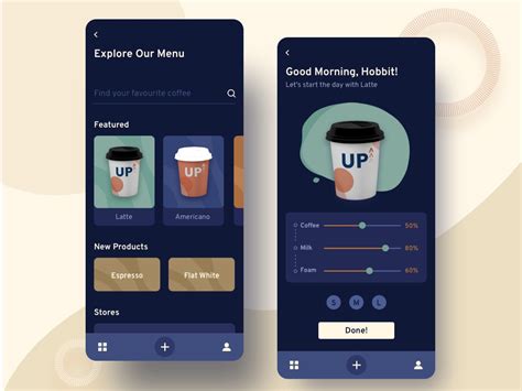 Coffee App by Rus on Dribbble