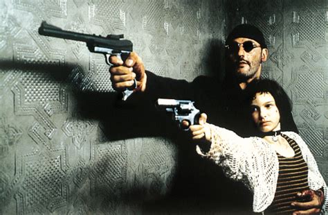 "Leon: The Professional" promo still, 1994. Top to bottom: Jean Reno ...