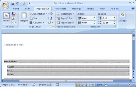 MS Word 2007: Create a different header for the first page