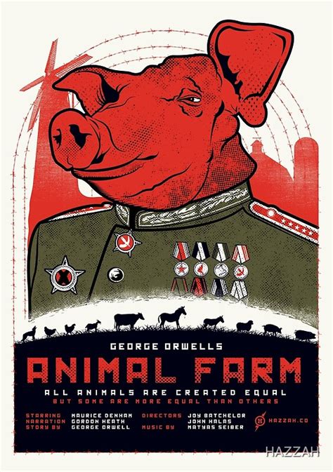 "Animal Farm Movie Poster" Posters by HAZZAH | Redbubble