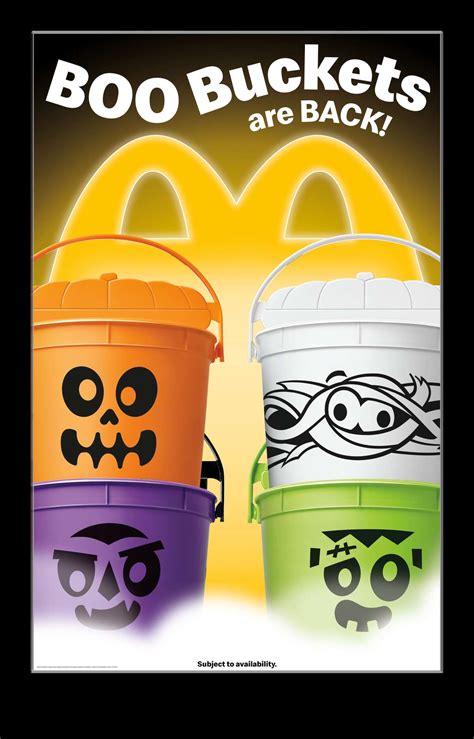 McDonald's Happy Meal Boo Buckets return for Halloween