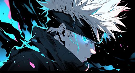 1400x700 Resolution Satoru Gojo Acid Blue Eyes Jujutsu Kaisen 1400x700 ...